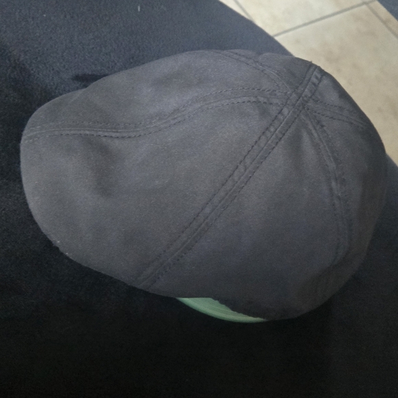 London Fog Black Men's Driving Cap - Picture 2 of 8